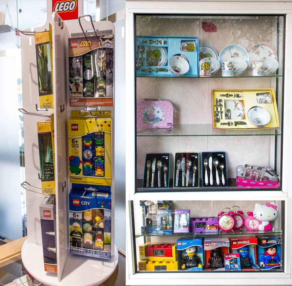 Kinderuhren und Besteck