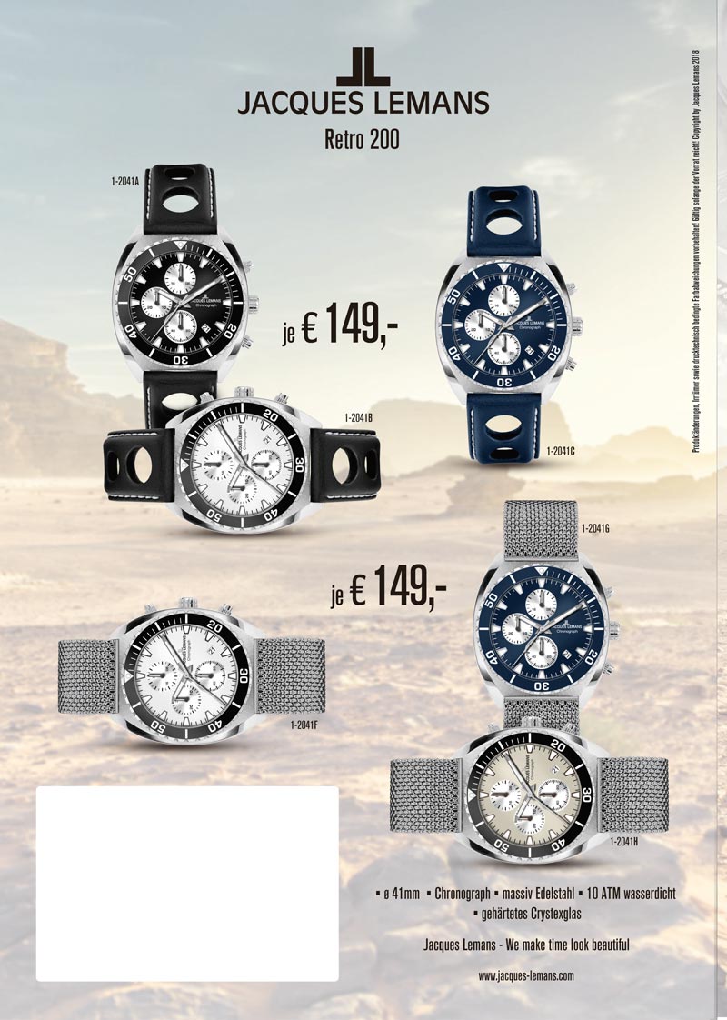 Katalog Jacques Lemans Uhren Schmuck Trauringe Juwelier Lehmann